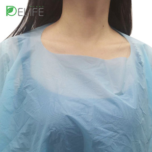 Non-woven isolation clothing set AAMI1 PP + PE disposable dust-proof clothing protective clothing breathable