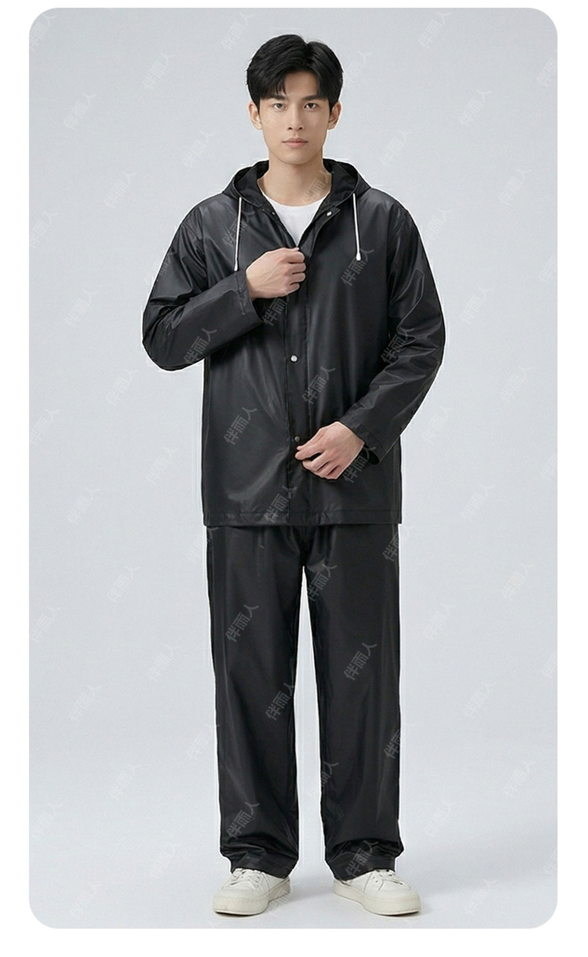 Premium Quality Split-Style Raincoat for Men and Women Outdoor Commute Waterproof Heavy Rain Protection Electric Vehicle Cycling Raincoat and Rain Pants Set