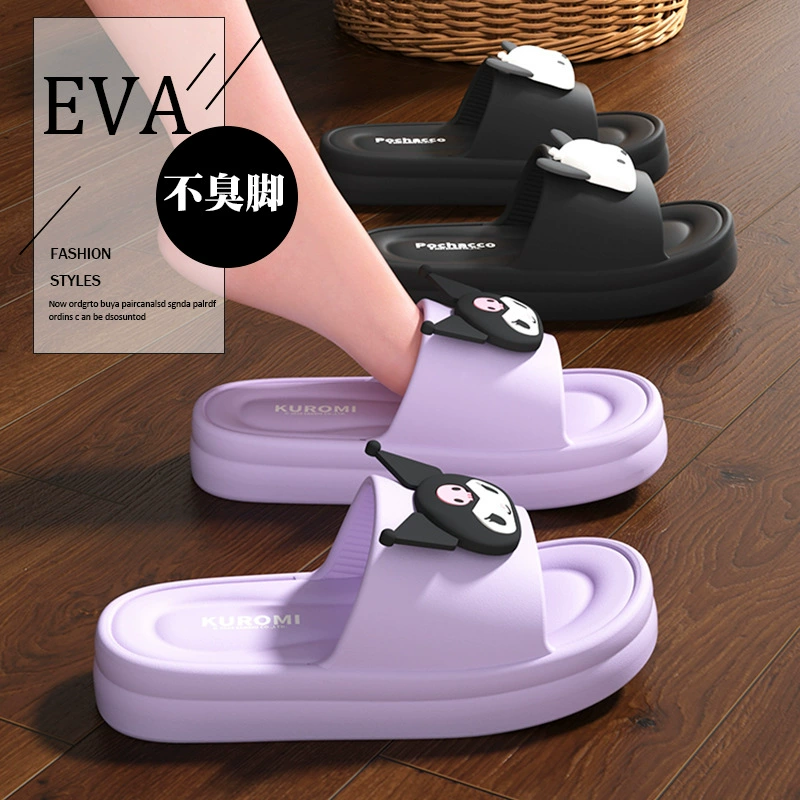 Sanrio милые холодные тапочки с толстой подошвой Мелоди можно носить на улице