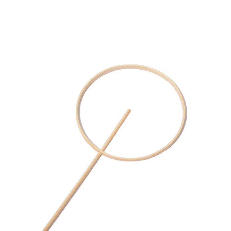 Inner circle bamboo ring fan frame half-finished bamboo component frame skeleton DIY craft with holes, sent with bamboo sticks for cross-border shipping.