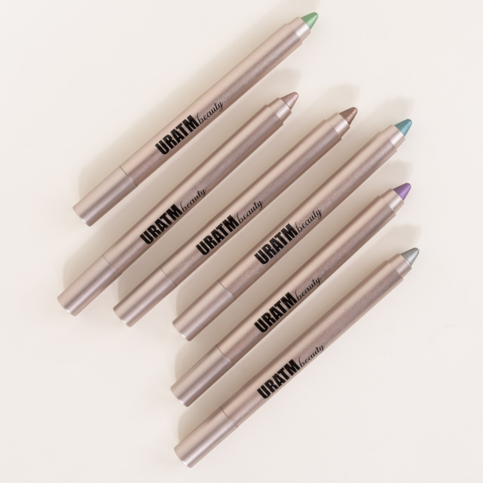 Cross-border exclusive 6-color pearlescent eyeshadow pen set, non-smudging with pencil sharpener, eyeliner pen, eye pencil, foaming pen undefined