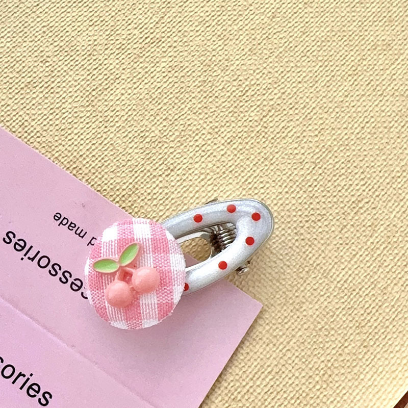 子供の前髪ヘアピン女の子 2025 新しいかわいい KT チェリー頭飾り女の子サイドカードホルダーベビーガールヘアアクセサリー|undefined