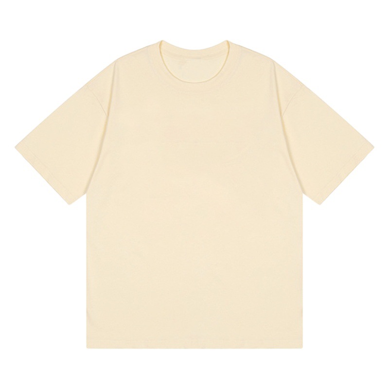 Camiseta de Verano 2026, Informal, de Algodón Puro, Cuello Redondo, Manga Corta, Unisex, Estilo Japonés y Coreano, Color Sólido, Camiseta Básica