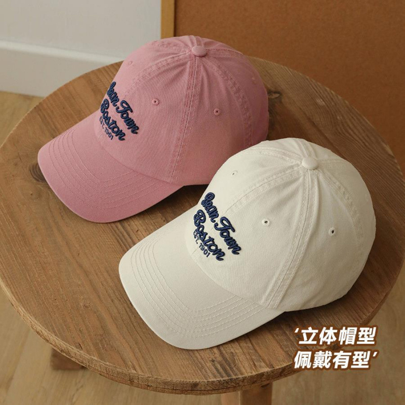 美式复古软顶鸭舌帽女生夏季纯棉遮阳帽子时髦街拍刺绣棒球帽男士|undefined