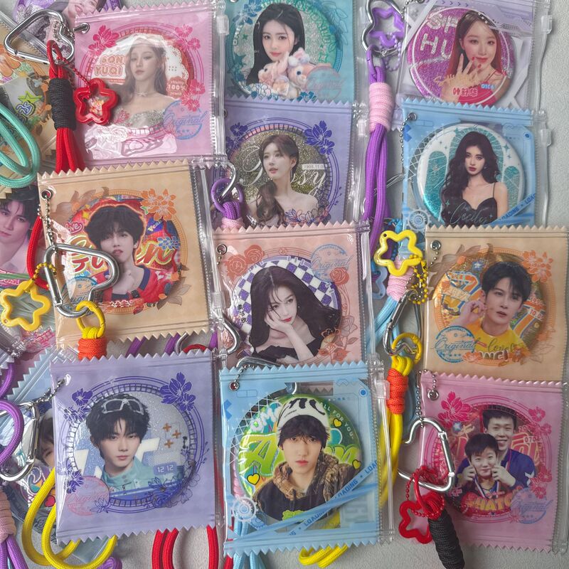 New Celebrity Anime Candy Keychain Bag Charm Featuring Bailei, Lu Si, Lu Jie, Yu Qi, and Demon Slayer Fan Merchandise New Celebrity Anime Candy Keychain Bag Charm Featuring Bailei, Lu Si, Lu Jie, Yu Qi, and Demon Slayer Fan Merchandise