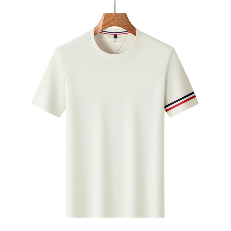 Men's Casual suit 2025 Summer New Arrival Young and Middle-aged Fashionable Round Neck Short-sleeved T-shirt Loose Shorts Two-piece Set