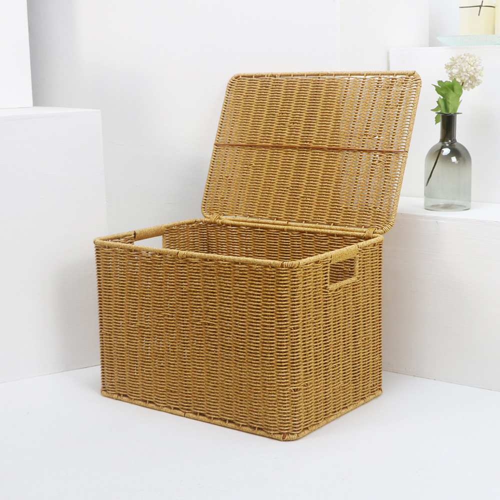 Large Capacity Desktop Storage Basket For Home Office Organisation_voghion.com