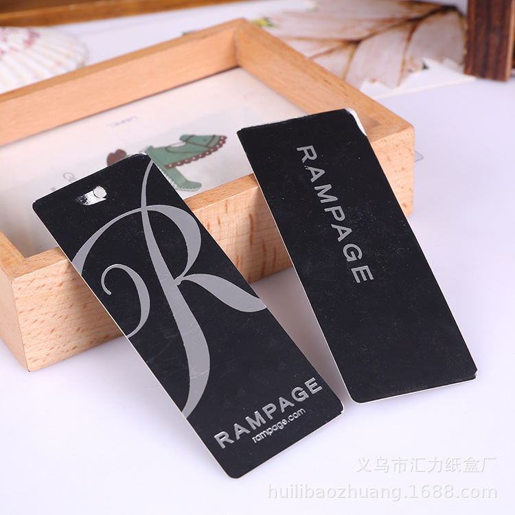 【厂家批发】对裱纸卡片彩色卡纸黑色吊卡烫金烫银吊牌吸塑纸卡