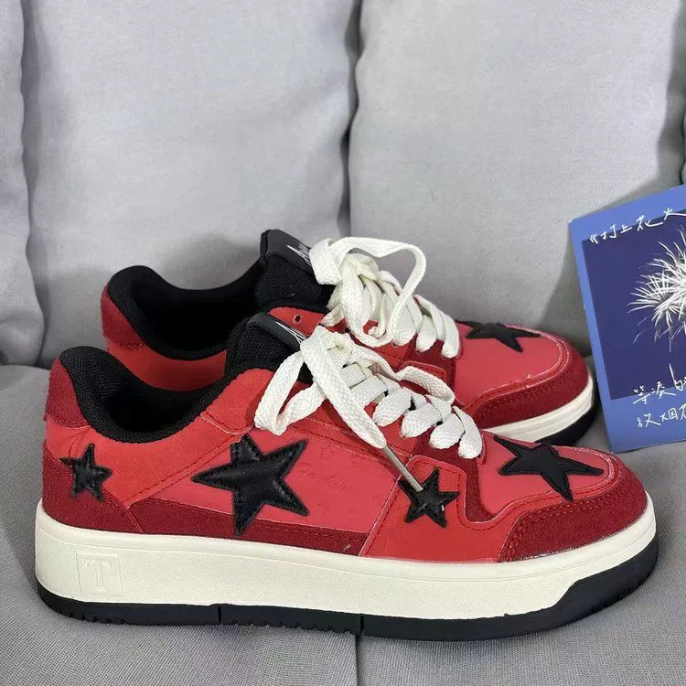 Новые оригинальные звезды маленькие белые туфли нишевые туфли