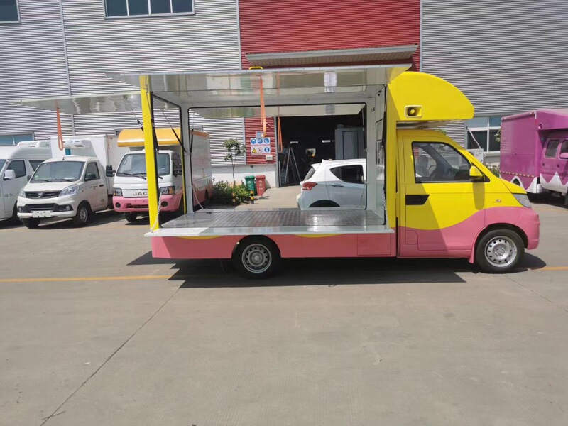 Internet Celebrity Fukuda Food Truck Fried Skewers Food Truck Scenic Spot Commercial Street Stall Truck Mobile Multi-Functional Electric Snack Truck