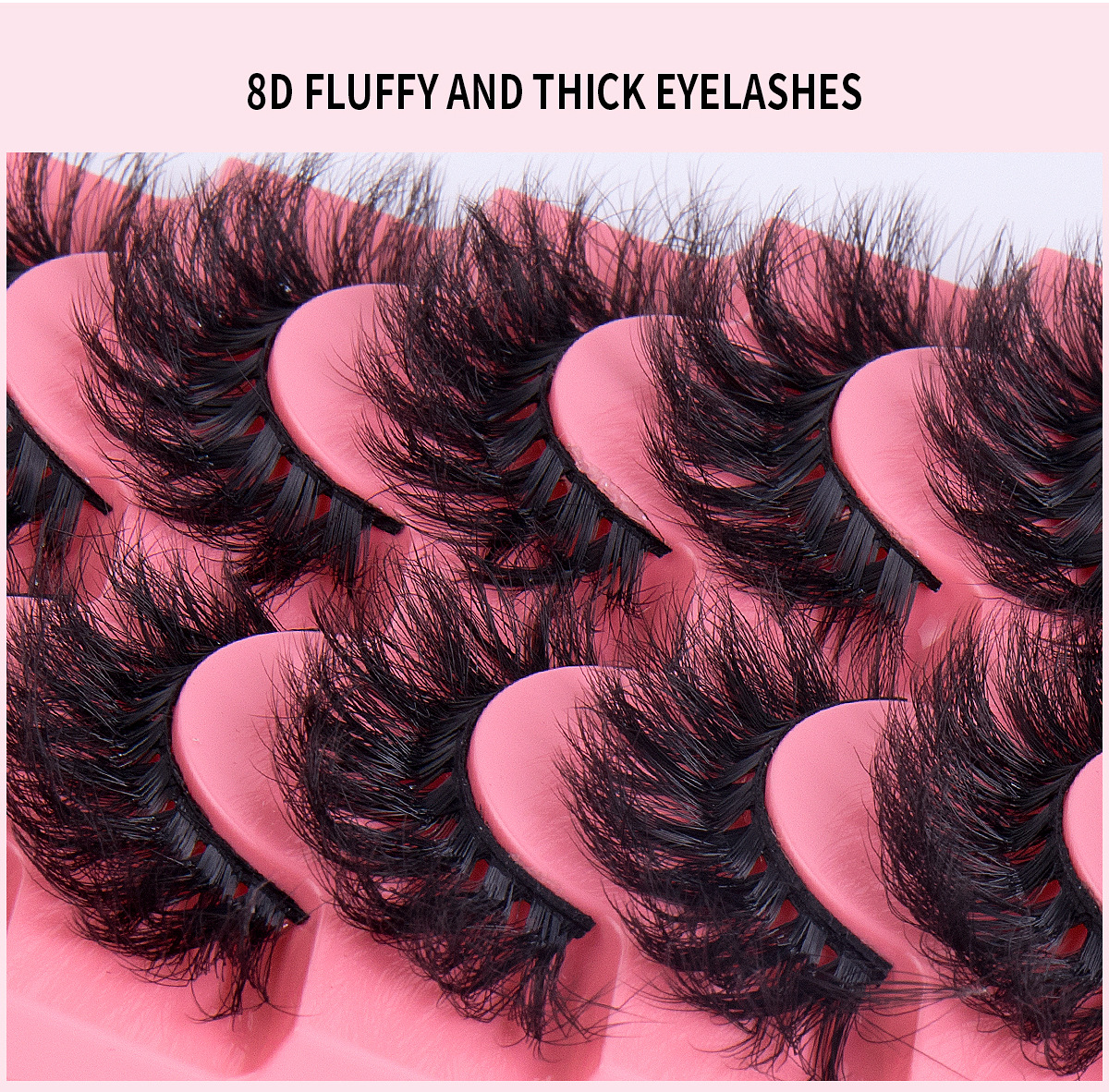 Solid Color Pattern Casual Vacation Solid Color Imitation Mink False Eyelashes 1 Piece