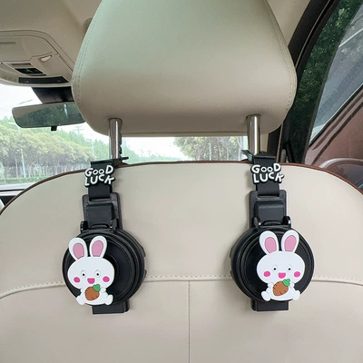 Car cup holder/beverage holder Holder Hook, Multifunctional 2-in-1 - two-in-one-water-cup-holderhook-black-2-pieces