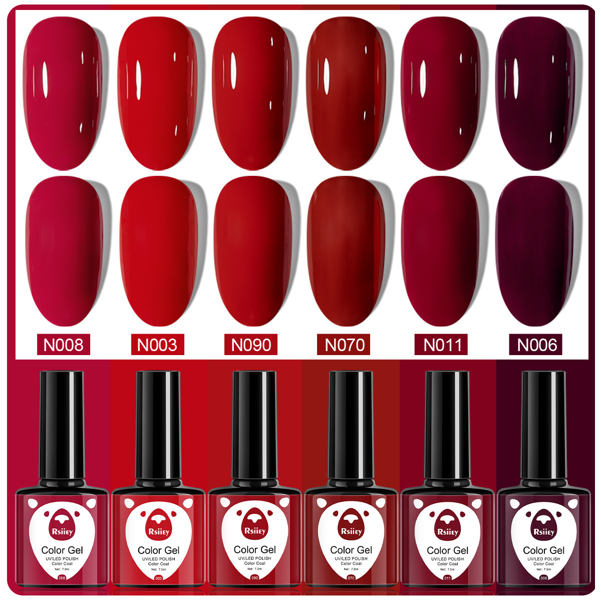 6 colores esmalte de uñas pegamento fototerapia embotellada color popular pintado brillante ojo de gato pegamento UV fototerapia pegamento esmalte de uñas traje de pegamento