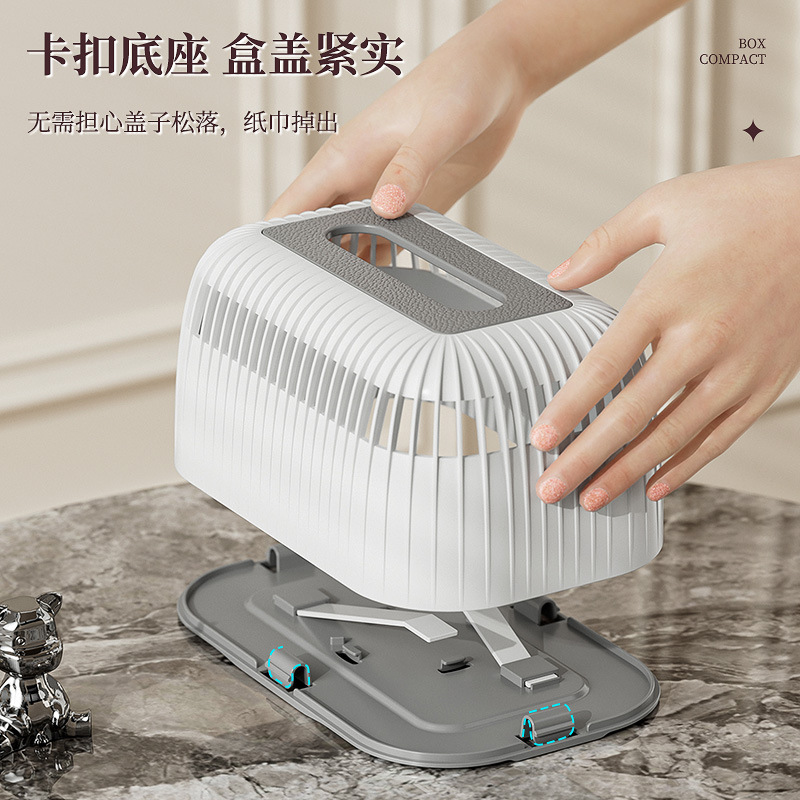 Caja de pañuelos de papel de alto valor facial, toallas de papel, bombeo de lujo ligero, forma hueca, caja de bombeo de escritorio, hogar con su propia Caja de bombeo de elevación