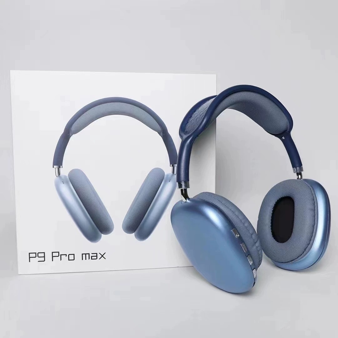Huaqiang North explosión P9PRO MAX auriculares Bluetooth estereoscopic cabeza de algodón suministro de fábrica de stock de venta directa volumen de ejecución