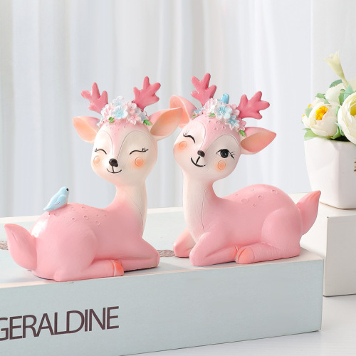 Tang Yi creative small ornaments for home living room TV wine cabinet entrance modern desk cute deer decorations