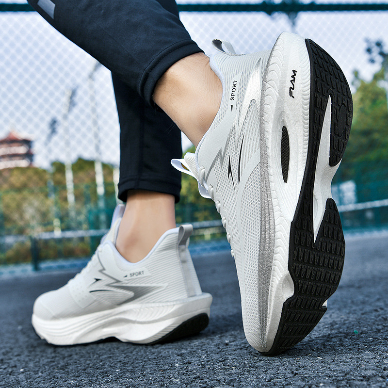 Cross-Border Running Shoes, Fashionable New Sports Shoes for Men and Women, Non-Slip, Lightweight, Wear-Resistant, Thick-Soled, Casual, Professional Casual Running Shoes