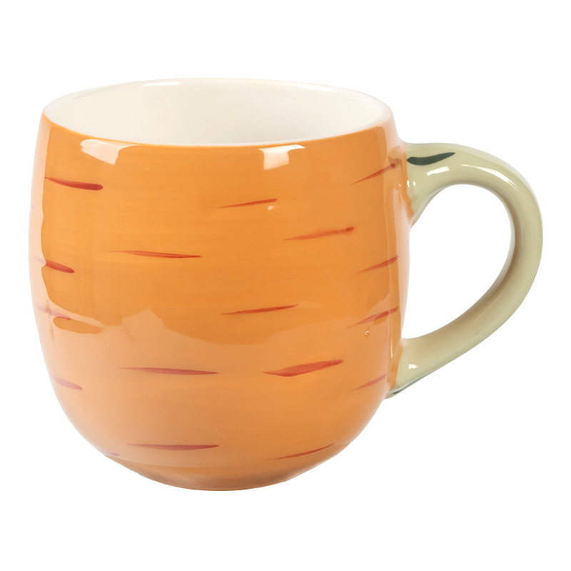 Taza de zanahoria creativa Taza linda de alto valor Taza de hogar al por mayor Taza de agua de oficina Taza de café de gran capacidad