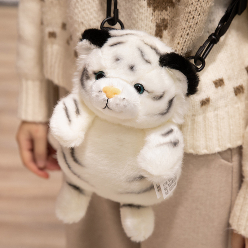 模擬タイガー人形ぬいぐるみかわいいシロクマ人形ホワイトタイガー布人形子供の誕生日プレゼント|undefined