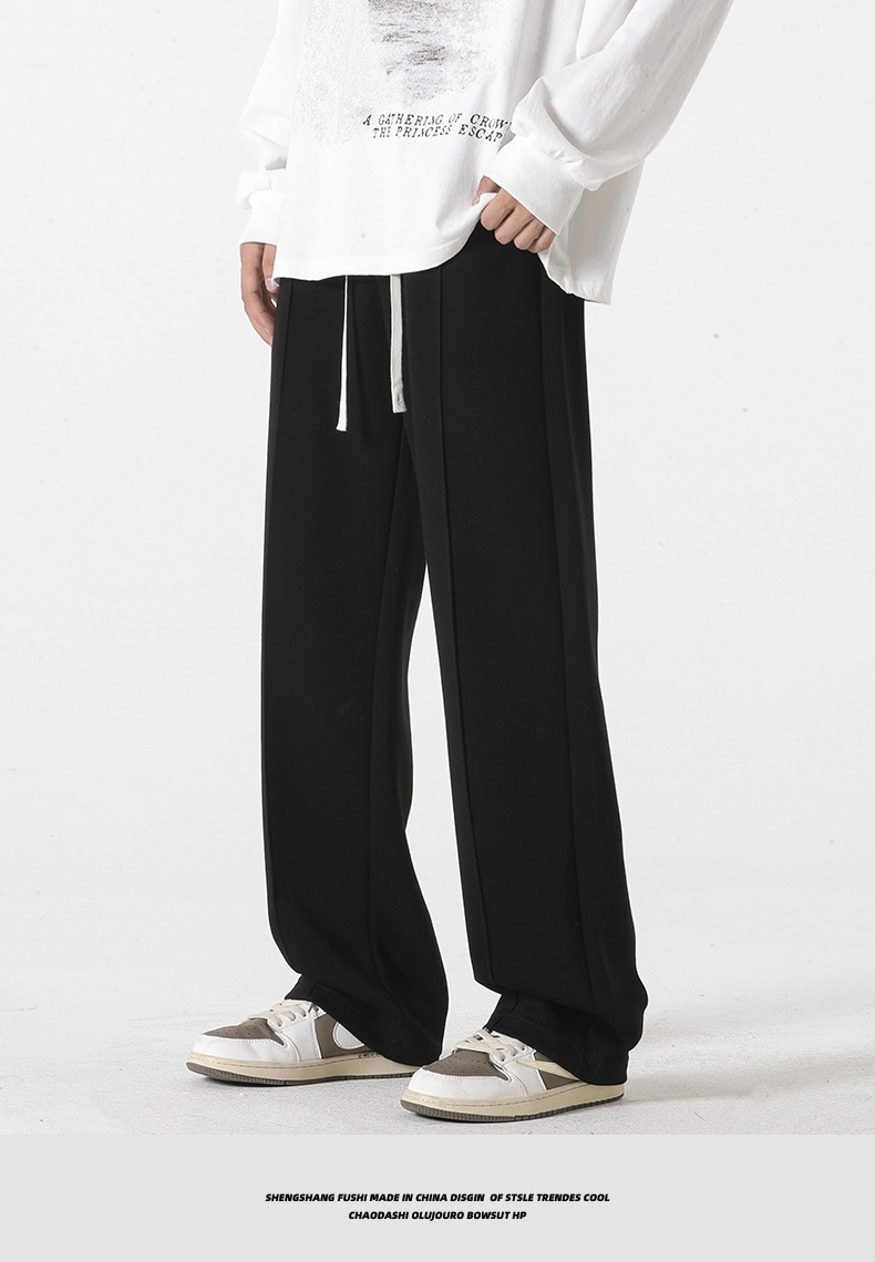 Herren Jogginghose Gerade Geschnitten Weit Für Einen Casual Look_voghion.com