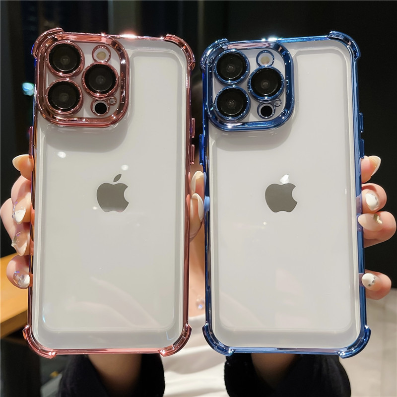 Protector de pantalla todo incluido con bolsas de aire en las cuatro esquinas, funda para teléfono Apple 17 compatible con iPhone 14, funda protectora anticaídas para 13 Pro Max