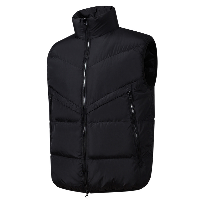Montaña multi-bolsillo sin mangas hombro cross-border chaleco de arroz blanco herramientas al aire libre chaleco de plumón hombre de alta gama personalizado