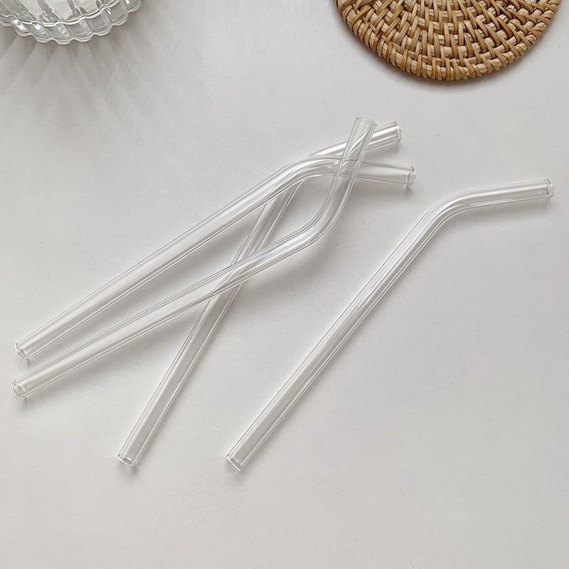 Pipeta de vidrio transparente ins codo de viento jugo de leche pipeta de mezcla simple resistente a altas temperaturas de alta silicona pipeta de vidrio