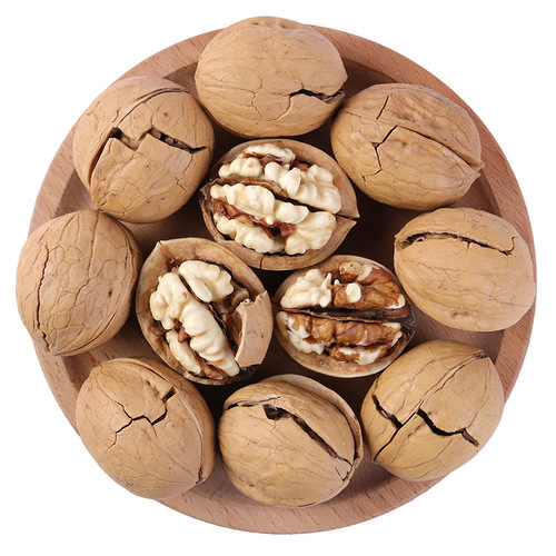Wholesale thin-skinned fried walnuts, hand-peeled roasted walnuts, herbal flavored ripe walnuts 500g bag, live delivery