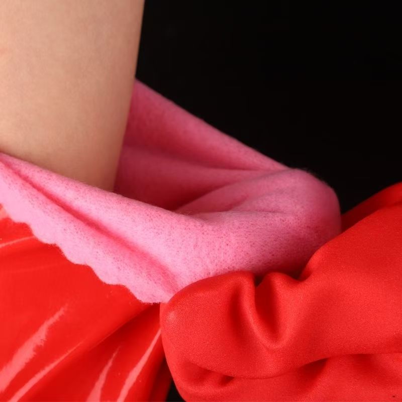 Una pieza de terciopelo cálido látex de terciopelo estiramiento de goma duradero guantes de lavado de platos para lavar ropa limpia y resistente al desgaste