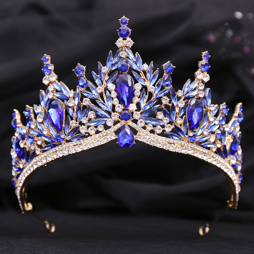 100g Weight Crown Hair Accessories Type 1 Piece Quantity Wedding, Birthday, Festival Occasion Alloy Material Leaf, Crown Pattern All Seasons Season Women's, Adults Gender Diamond Design Bridal, Shiny Style Bridal Shiny Women's Adults Leaf Crown Alloy Diamond Crown 4