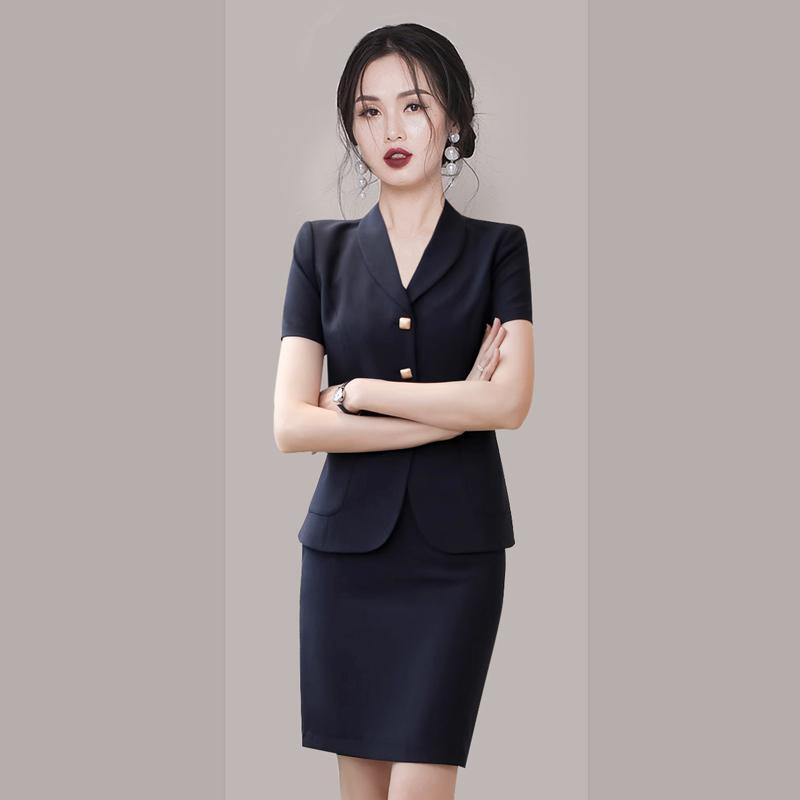 Professional Advanced Sense Single-breasted Suit Jacket 2024 Summer New Elegant Slim-fit Slimming Short-sleeved Suit suit