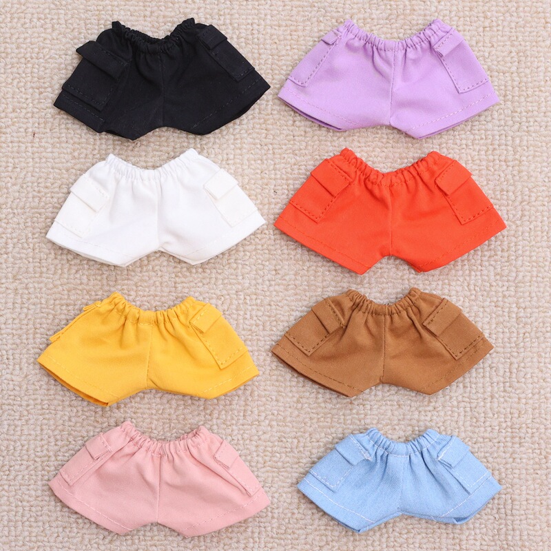 Shorts Suitable for 1St, 2Nd, and 3Rd Generation 17cm Labubu Casual Workwear Pants Small Accessories Cotton Doll Clothes Cute Shorts Suitable for 1St, 2Nd, and 3Rd Generation 17cm Labubu Casual Workwear Pants Small Accessories Cotton Doll Clothes Cute