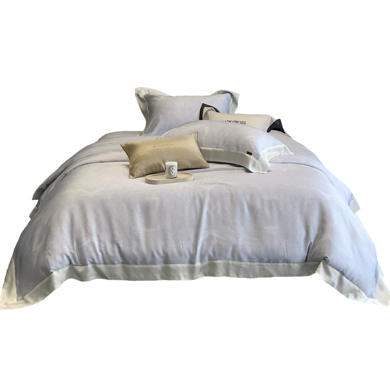 Sommerbettwäsche Aus Eisseide Und Tencel Vierteiliges Set Für Schlaf_voghion.com