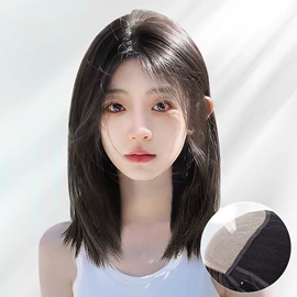 真发假发;假发片;假发短直发