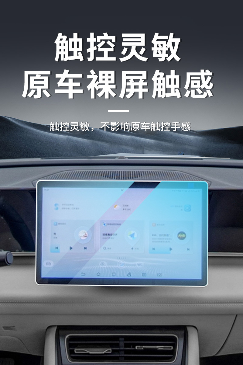 Stable and Suitable Tempered Film for Denza N8L Central Control Screen Navigation, Dashboard Car Interior Film Supplies Wholesale