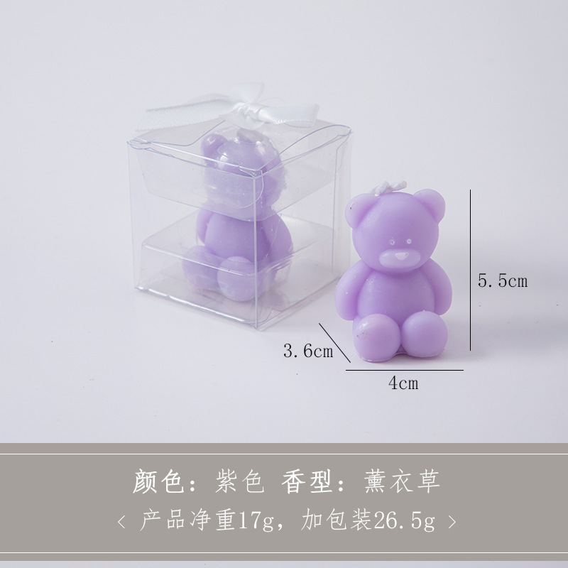 クマの香りのキャンドル お土産 ギフト 手作り クリエイティブ かわいい 雰囲気の香り クロスボーダー 動物の形をしたワックス|undefined