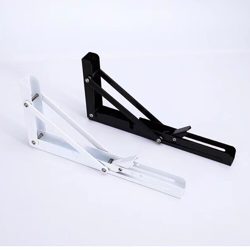 Foldable tripod stainless steel wall-mounted shelf partition adjustable telescopic bracket shelving support right-angle bracket