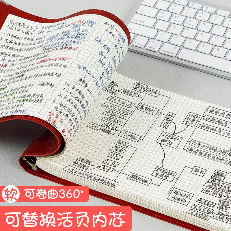 a4活页笔记本子简约活页本记事本商务logo办公会议手帐记录本