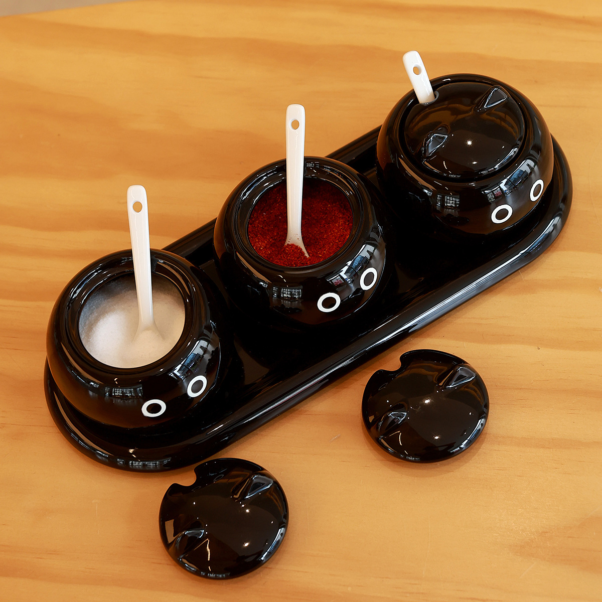 Shang 'en super-gato plato de cerámica adorable condimento creativo condimento doméstico condimento condimento condimento de cerámica al por mayor