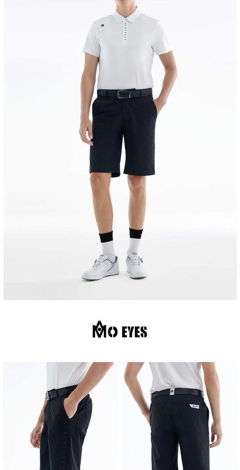 Quần short golf nam Moeyes Magic Eye co giãn thoáng khí — M23KUZ001-Quần short màu xám, M23KUZ001-Quần short màu xanh lá cây, M23KUZ001-Quần short đen chi tiết 9