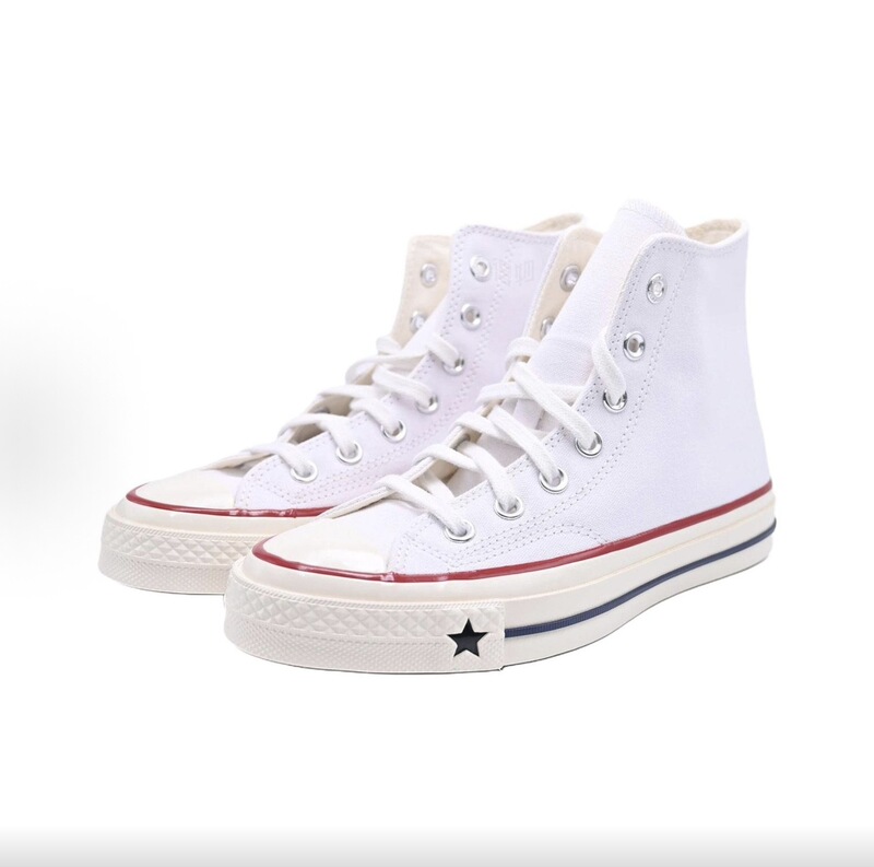 High-top canvas shoes for women, trendy couple style, white sneakers, Japanese retro Hong Kong style 1970x vulcanized shoes, available for wholesale