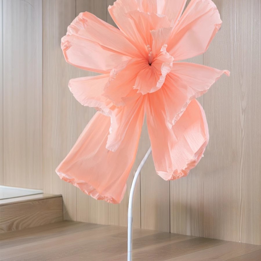 *복숭아 초대형 종이 연 꽃*