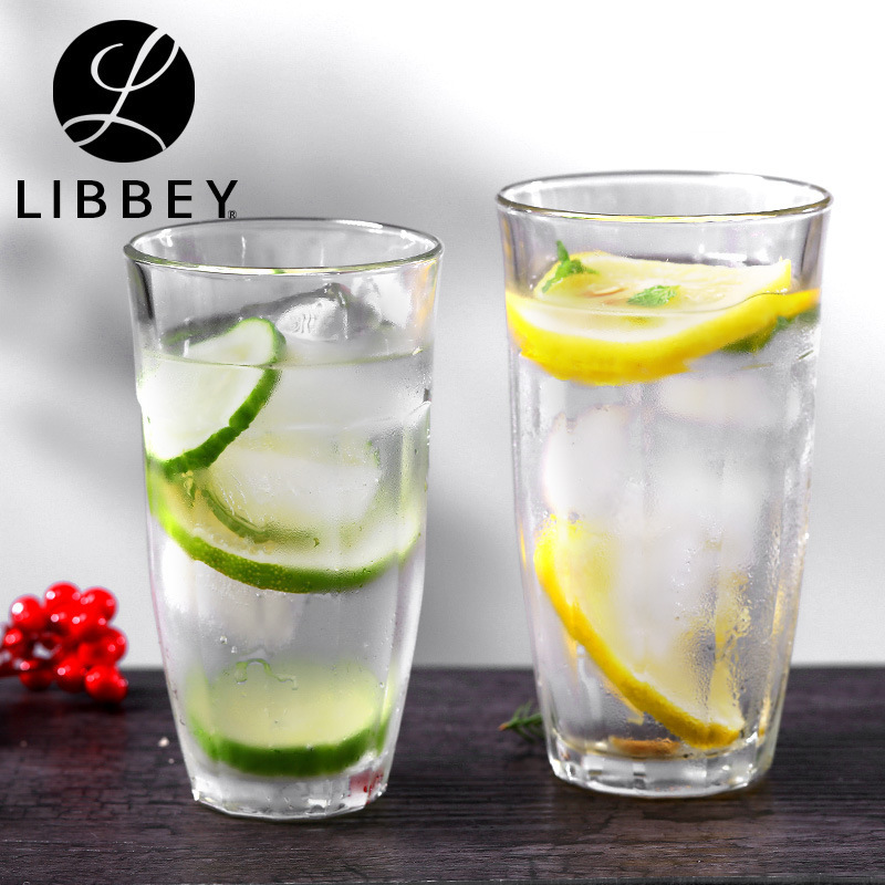 Libbey Libby vidrio espesado Long Island Iced Tea taza de café octogonal taza de jugo de limón Latte Mocha Taza