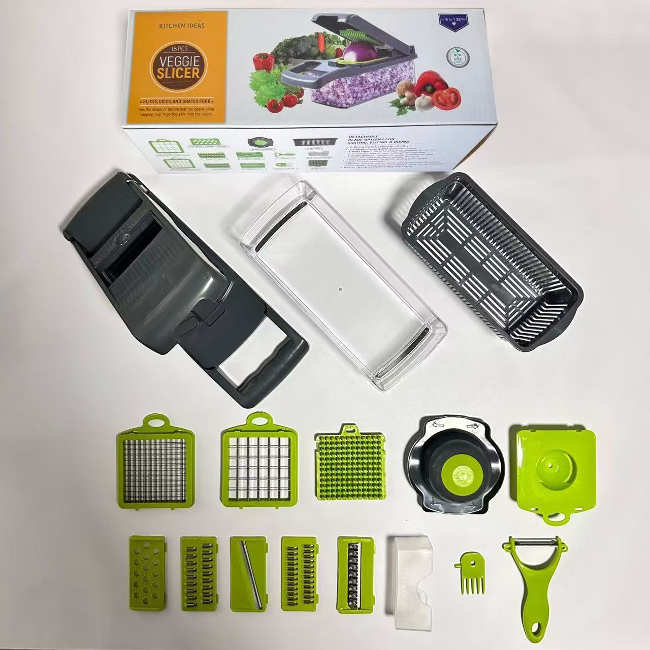 Cortador de verduras multifuncional transfronterizo, máquina comercial para cortar en cubos y triturar, máquina doméstica para cortar y triturar patatas