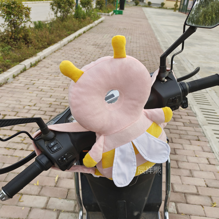 Electric Vehicle Anti-Collision Pad Front Seat Cushion Baby Head Protection Motorcycle Baby Safety Anti-Collision Head Thickened Pillow