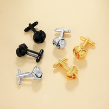 金属麻花造型男士法式衬衫纽扣袖扣袖钉 纽扣cufflinks 工厂直销