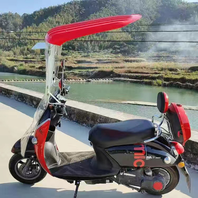 电动车雨棚篷摩托车遮雨棚挡风防晒罩电瓶车7字车棚加长挡雨可拆|undefined