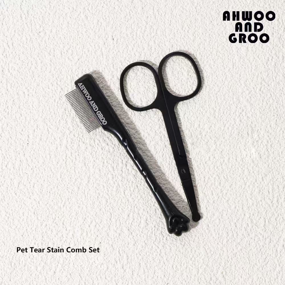 Peine de marcas de lágrimas para mascotas Peine facial de perro Peine de heces de ojos Cepillo de marcas de lágrimas para perros de Yorkshire