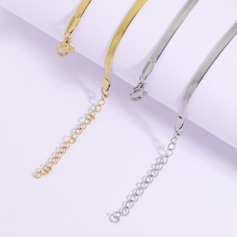 Fashion Solid Color Stainless Steel Plating Necklace 1 Piece