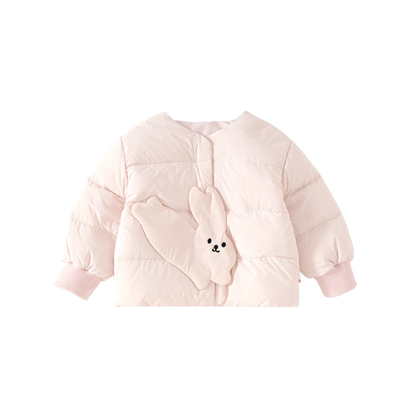 儿童轻薄羽绒服2025冬季新款女童羽绒服新国标90白鸭绒宝宝童外套|undefined